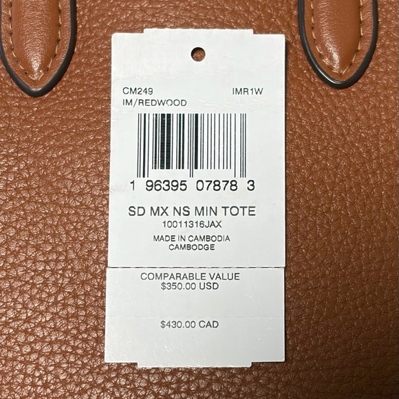 NWT Coach North South MINI Tote Crossbody - Picture 10 of 10